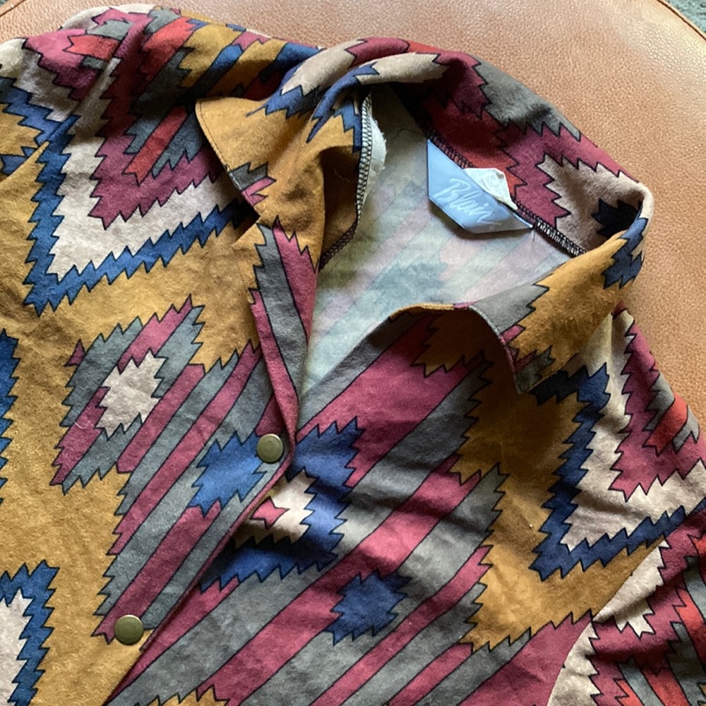 Vintage Blair Suede Western Button-Up